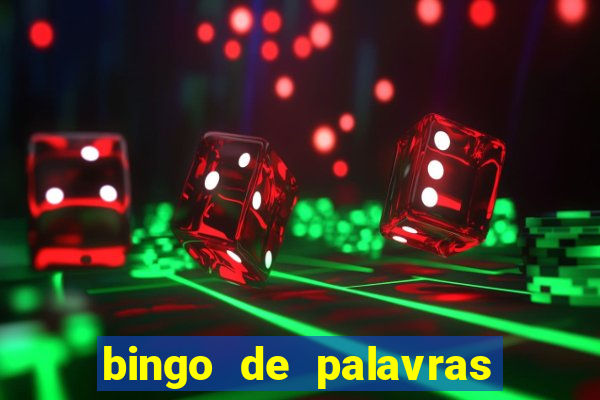 bingo de palavras de natal